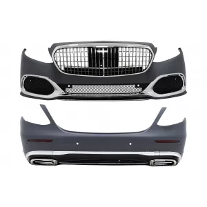 image-69-Bodykit für Mercedes E-Klasse W213 2016-2019 Stoßstange Kühlergrill Endrohre
