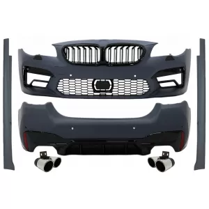 image-71-Bodykit für BMW 5er F10 11-17 Stoßstangengitter Seitenschweller Endrohre M5 Look