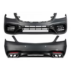 image-67-Kit carrozzeria per Mercedes Classe S W222 Facelift 13-08.20 Paraurti Scarico S63 Look