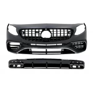 image-74-BodyKit für Mercedes S Coupe C217 Sport Line 15-21 Kühlergrill Diffusor Endrohre