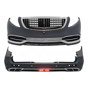 image-27-Bodykit Stoßstange für Mercedes V-Klasse W447 2014-03.2019 2020 Design Kühlergrill