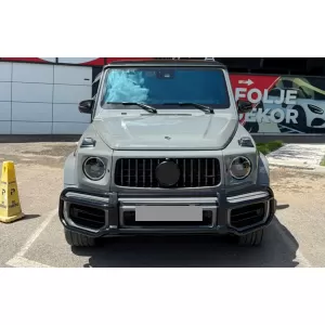 Stainless Steel BullBar Guard suitable for Mercedes G-Class Facelift W463 W464 G63 (2018-up) Piano Black-image-6350712