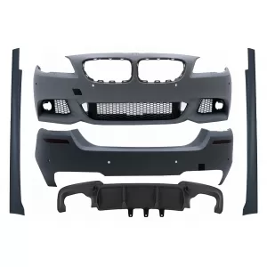 image-69-Kit carrozzeria per BMW Serie 5 F10 2011-2014 M-Technik Design Paraurti Minigonne laterali PDC