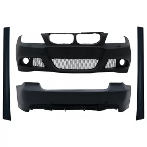 image-6-Bodykit für BMW 3er E90 LCI Limousine 2008-2011 M-Technik Design Stoßstange Seitenschweller