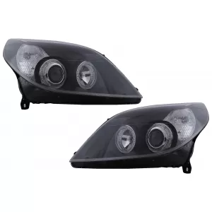 Faruri Angel Eyes compatibil cu Opel Vectra C Signum Facelift (09.2005-2008) Negru-image-6098052
