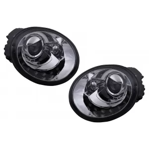 image-6-LED DRL fényszóró VW New Beetle ferdehátú/Cabrio (10.1998-05.2005) króm/átlátszó