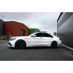 Seitenschweller für Mercedes S-Klasse W222 Langversion 2013-2020 Schwarz Zierleisten-image-6098194