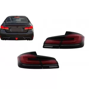 LED hátsó lámpa BMW 5 F10 (2011-2017) dinamikus irányjelzővel, G30 dizájnra frissítő-image-6104563