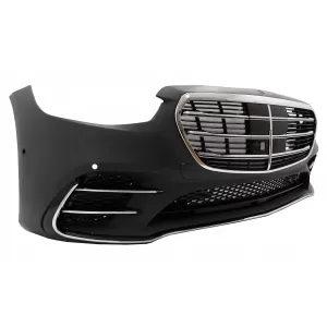 Umbau Bodykit für Mercedes S-Klasse W223 Limousine 2020+ S450 Design Stoßstange Kühlergrill-image-6098726