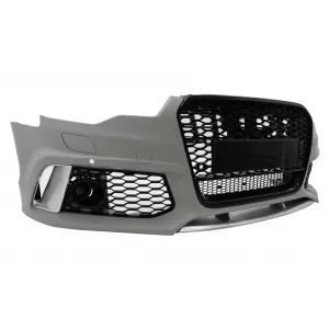 Stoßstange für Audi A6 C7 4G 2011-2015 Kühlergrill Wabengitter RS6 Design SRA PDC-image-6099396