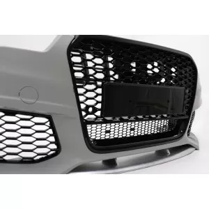 Stoßstange für Audi A6 C7 4G 2011-2015 Kühlergrill Wabengitter RS6 Design SRA PDC-image-6099398