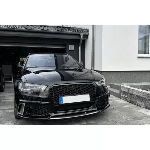 Stoßstange für Audi A6 C7 4G 2011-2015 Kühlergrill Wabengitter RS6 Design SRA PDC-image-6101751