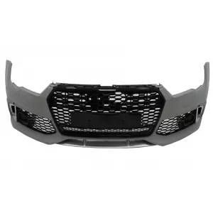 Front Bumper With Central Grille suitable for Audi A7 4G Facelift (2015-2018) RS7 Design