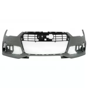 Front Bumper With Central Grille suitable for Audi A7 4G Facelift (2015-2018) RS7 Design