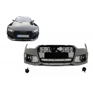 image-21-Paraurti Griglia Calandra per Audi A7 4G Facelift 2015-2018 RS7 Design