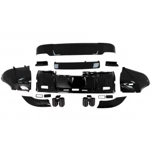 Body Kit подходящ за Land Rover Defender SUV L663 (2019-Up) Piano Black-image-6099597