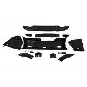 Body Kit подходящ за Land Rover Defender SUV L663 (2019-Up) Piano Black-image-6099602
