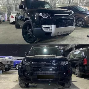 Body Kit подходящ за Land Rover Defender SUV L663 (2019-Up) Piano Black-image-6099863