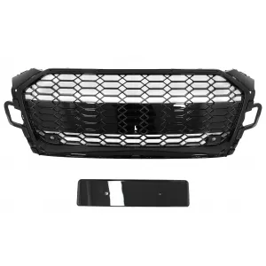 image-68-Griglia anteriore per Audi A5 F5 Facelift 19-Up Racing Look nero lucido