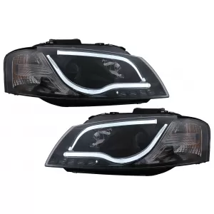 image-55-LED DRL fényszóró Audi A3 8P (05.2003-03.2008) fekete
