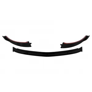 Front Bumper Lip suitable for Mercedes E-Class W213 S213 C238 A238 Facelift (2020-Up) Piano Black