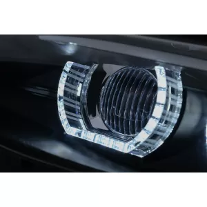 Scheinwerfer 3D LED Angel Eyes für BMW 3er E92 E93 2006-2010 U-Type HID-image-6099641