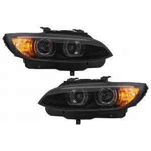 Scheinwerfer 3D LED Angel Eyes für BMW 3er E92 E93 2006-2010 U-Type HID-image-6099645