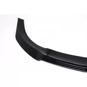 Front Bumper Spoiler Lip suitable for Tesla Model Y (2020-Up) Piano Black Add-On