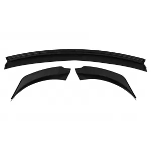 Front Bumper Spoiler Lip suitable for Tesla Model Y (2020-Up) Piano Black Add-On