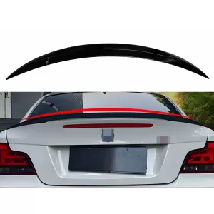 Kofferraumspoiler Kofferraumstiefel Spoiler Kotflügel für BMW 1er E82 Coupe E88 Cabrio 07-13 Schwarz glänzend-image-6330377