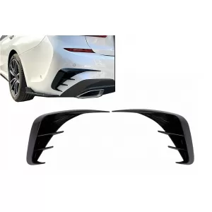 image-31-Rear Bumper Flaps Side Fins Flics suitable for BMW 3 Series G20 G21 G28 M-Sport (2018-up) Piano Black