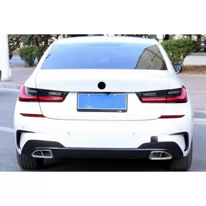 Prelungiri Extensii Bara Spate compatibil cu BMW Seria 3 G20 G21 G28 (2018-up) Negru Lucios-image-6101554