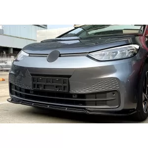Stoßstange Erweiterung Spoiler Lippe Spoilerlippe für VW ID3 2019-2022 Glänzend Schwarz-image-6101336