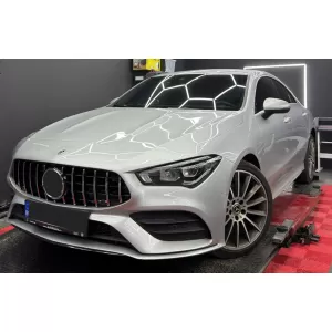 Front Grille suitable for Mercedes CLA X118 C118 (2019-05.2023) Chrome Stripes GT-R Panamericana Design