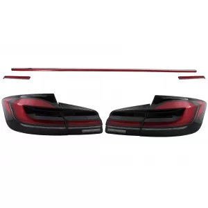 image-44-LED Taillights suitable for BMW 5 Series F10 (2011-2017) with Dynamic Sequential Turning Light Upgrade to LCI G30 Design