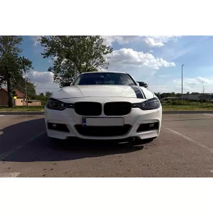 Faruri Angel Eyes LED DRL compatibil cu BMW Seria 3 F30 F31 Sedan Touring LCI (2015-2019) Negru-image-6279198
