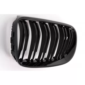 Front Kidney Grilles suitable for BMW 3 Series E92 E93 Coupe Convertible LCI (2010-2015) Double Stripe Piano Black