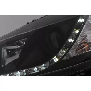 Phares LED DRL pour Opel Astra G 09.1997-02.2004 Feux Diurnes Noirs-image-6101030