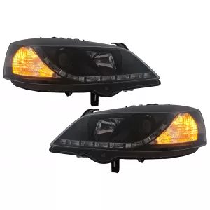 Phares LED DRL pour Opel Astra G 09.1997-02.2004 Feux Diurnes Noirs-image-6101032