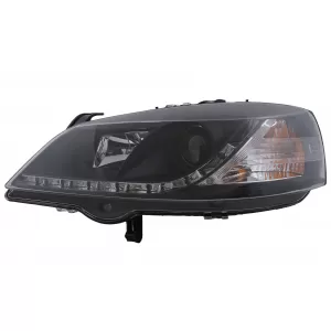Phares LED DRL pour Opel Astra G 09.1997-02.2004 Feux Diurnes Noirs-image-6101037