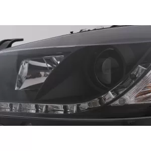 Phares LED DRL pour Opel Astra G 09.1997-02.2004 Feux Diurnes Noirs-image-6101039