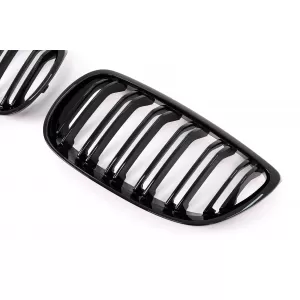 Grile Centrale compatibil cu BMW Seria 3 E92 E93 Coupe Convertible PreLCI (2006-2009) Double Stripe M-Package Sport Design-image-6101297
