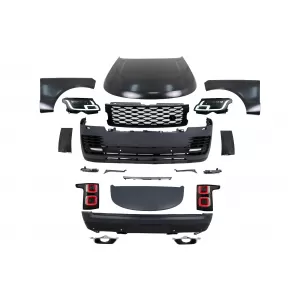 image-6-Kit carrozzeria per Range Rover Vogue L322 02-12 2022 Design Paraurti Griglia Luci Cappuccio