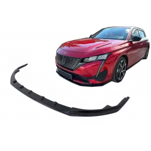 image-27-Front Bumper Lip Extension Spoiler suitable for Peugeot 308 Mk3 (2021-Up) Piano Black