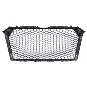 Front Grille suitable for Audi A4 B9 8W (2016-2018) Sedan Avant RS Design Glossy Black