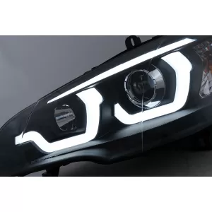 LED DRL Faros Angel Eyes para BMW X5 E70 2007-2013 Negro Luces Diurnas-image-6101895