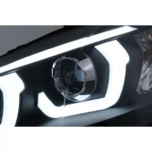 LED DRL Faros Angel Eyes para BMW X5 E70 2007-2013 Negro Luces Diurnas-image-6101896