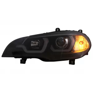LED DRL Faros Angel Eyes para BMW X5 E70 2007-2013 Negro Luces Diurnas-image-6101902