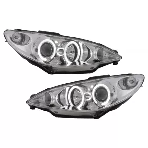 image-26-Angel Eyes fényszórók Peugeot 206 (1998-2002) Króm
