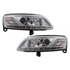 image-57-Xenon fényszórók LED DRL Audi A6 4F C6 (04.2004-2008) Króm